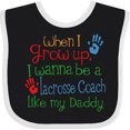 thumbnail image 3 of Inktastic Lacrosse Coach Like Daddy Boys or Girls Baby Bib, 3 of 4