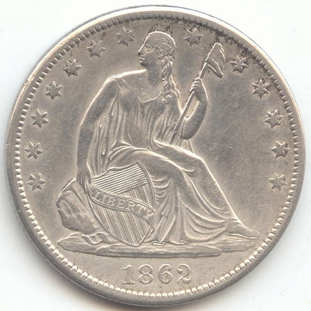 1862-S Seated Liberty Half Dollar, AU Details