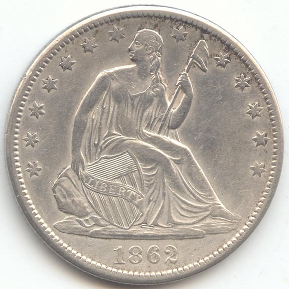 1862-S Seated Liberty Half Dollar, AU Details