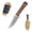 White Blade-Brown, variant on SDOKEDC Outdoor Fixed Blade Knife, DC53 Steel G10 Handle for Camping & Mountain Climbing