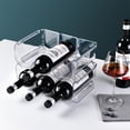 thumbnail image 4 of Estante de plástico para bebidas y cerveza, estante para almacenamiento de tazas, estante para tazas multicapa de escritorio, organizador de botellas de agua construido para el futuro, 4 of 12