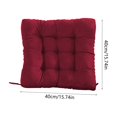 thumbnail image 3 of Isvgxsz Clearance Chair Cushion with Ties for Dining Chairs Thick Soft Seat Cushions Non Slip Corduroy Reversible Square Garden Patio Comfortable Chair Pads, 3 of 6