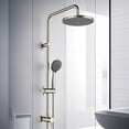 thumbnail image 2 of Kingston Brass KSG2398D Concord Wall Mount Rain Drop Shower System with Hand Shower in Brushed Nickel, 2 of 7