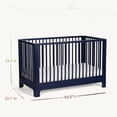 thumbnail image 6 of Little Seeds Posey 4-in-1 Convertible Crib , True White, 6 of 14
