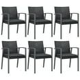 thumbnail image 2 of vidaXL 7 Piece Garden Dining Set with Cushions Poly Rattan and Steel, 2 of 5