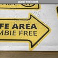 thumbnail image 6 of Ambesonne Zombie Place Mats Set of 4, Safe Area Zone, Standard Size, Yellow Black, 6 of 6
