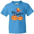 thumbnail image 3 of Inktastic Big Sister Pumpkins with Fall Leaves Youth T-Shirt, 3 of 5