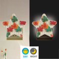 thumbnail image 3 of Star Night Light Auto On/Off Plug-in Wall Light with Light Sensor Warm White LED for Home Party Green and Red Maple Leaves, 3 of 6