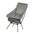 thumbnail image 3 of Silla de camping plegable, silla telescópica, suministros ligeros, compactos y portátiles. Gris, 3 of 9