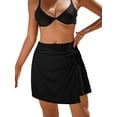 thumbnail image 3 of Charmo Womens Side Split Swim Skirts Built-in Briefs Tankini Bottoms Bikini Skirts with Back Pocket, 3 of 7