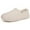 Cream White, variant on HomeTop Women's Cozy Memory Foam Loafer Slippers Indoor Outdoor