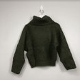 thumbnail image 4 of Leith Women's Ribbed Long Sleeve Turtleneck Sweater Pullover Green S, $49 NWT, 4 of 4