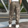 thumbnail image 4 of Havenx Mens Baggy Camo Cargo Pants Maple Leaf Print Drawstring Waist Tapered Cargo Joggers with Pockets Wide Leg Trousers Hunting Casual Fashion Loose Fit Y2k Outfits,Multicolor S, 4 of 4