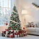 thumbnail image 1 of Árbol de Navidad Artificial de Abeto Lápiz Flocado de Nieve de 7,5 Pies con Piñas, Pino Navideño Preiluminado con 352 Puntas de Rama, 150 Luces LED, para Decoración Del Hogar, la Oficina y la Fiesta, 1 of 8