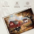 thumbnail image 6 of Elephant Stock Memories On The Farm Wall Art - Horizontal Canvas Wall Art - Living Room Wall Decor - Architecture Canvas - Red And Orange Decor By Ruane Manning - 24" x 16", 6 of 8