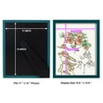 thumbnail image 4 of Begonia Study -Framed Print w/glass-Ocean Blue, 4 of 7