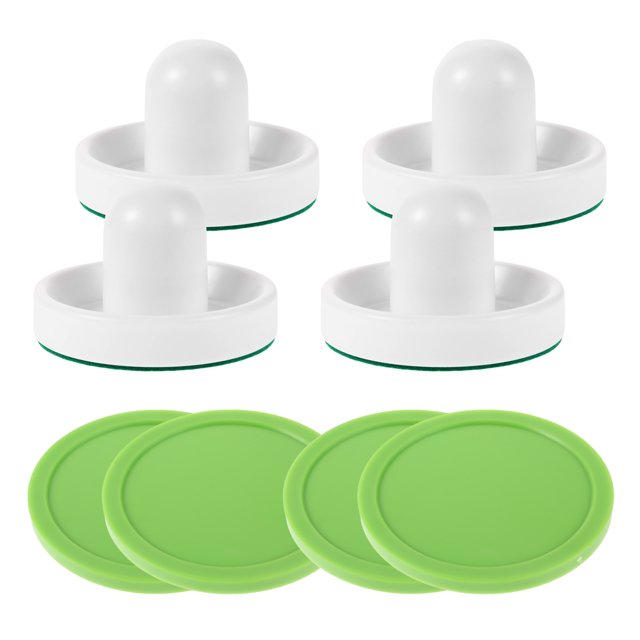 1 Set of Portable Hockey Pucks Kit Small Ice Hockey Pushers for Tabletop Hockey Game Plastic Ice Hockey Puck and Hockey Pushers Set for Desktop Ice Hockey
