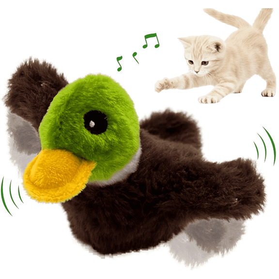 LANHUE Interactive Cat Toys for Indoor Cats, No Flying, Flapping Wings with Chirp Sound, Touch Activated Kitten Toys for Boredom, Rechargeable Kitty Supplies for Exercise