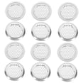 thumbnail image 4 of Raindrops 12Pcs Circular Stainless Steel Ventilation Grille for Cabinet and Furniture 6.4X6.4X0.4In, 4 of 7