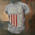 thumbnail image 2 of WAYUTE Men's 250th Anniversary USA Shirt 1776-2026 Graphic Patriotic Commemorative Comfort Casual Tee Independence Day T Shirts, 2 of 3