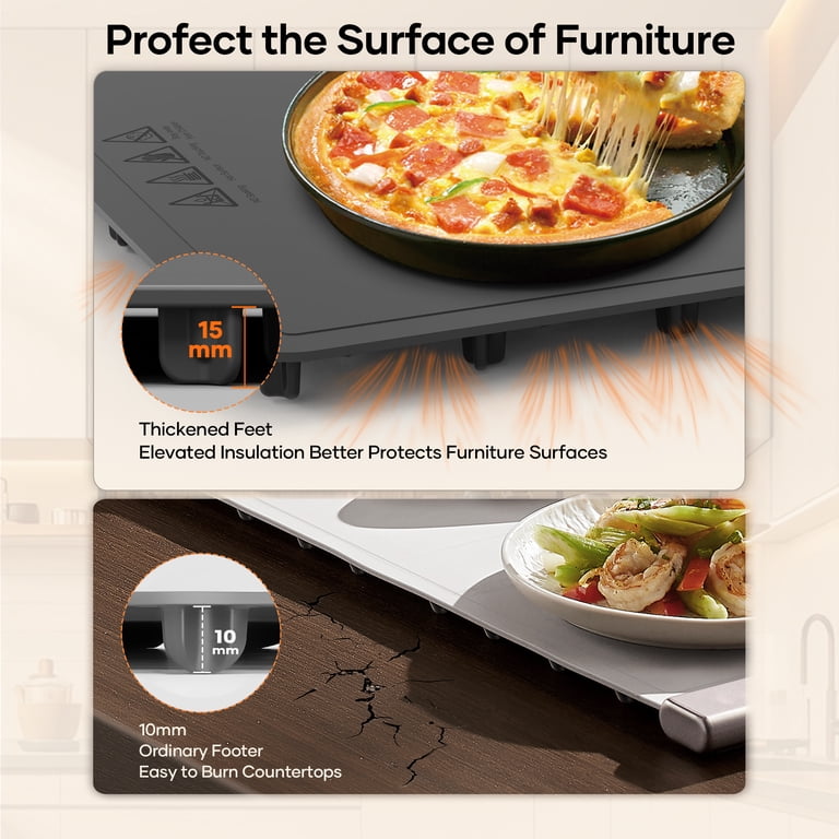 Consiwa Electric Warming Tray 34x16 Inch with 6 Settings photo 4
