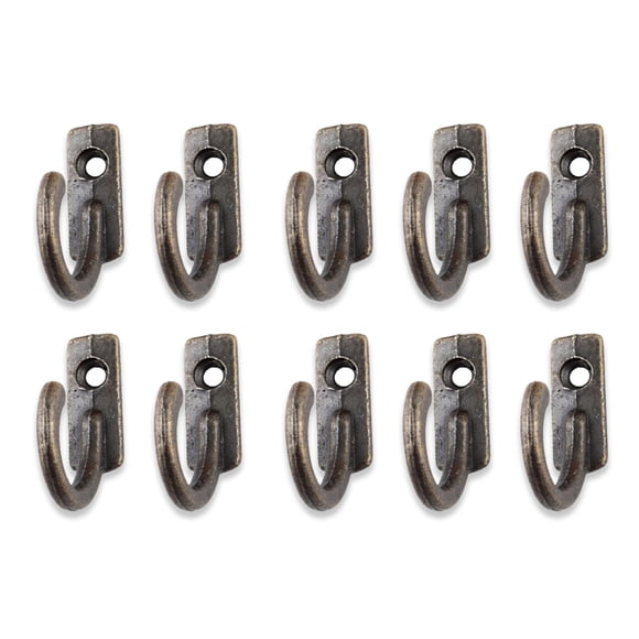 Wosthever Ganchos colgantes Aleación de zinc Tornillos para puertas montados en la pared Perchas para ropa Kit multifuncional Accesorio Sala de Almacenamiento y organización del hogar color bronce