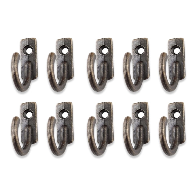 Wosthever Ganchos colgantes Tornillos de puerta montados en la pared Ropa Toallas Perchas Juego multifuncional para cocina Baño Sala de estar Almacenamiento y organización del hogar color bronce
