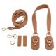 thumbnail image 5 of Cuero de la PU Correa de repuesto Bolsa Correa Monedero Correa Asas de bolso con hebilla - Tan Broncearse Soledad correas de repuesto para bolso, 5 of 10