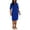 Royal Blue/Whtie, variant on Women's Ellen Crewneck Side-Stripe Shift Dress Royal Blue/White 2XL