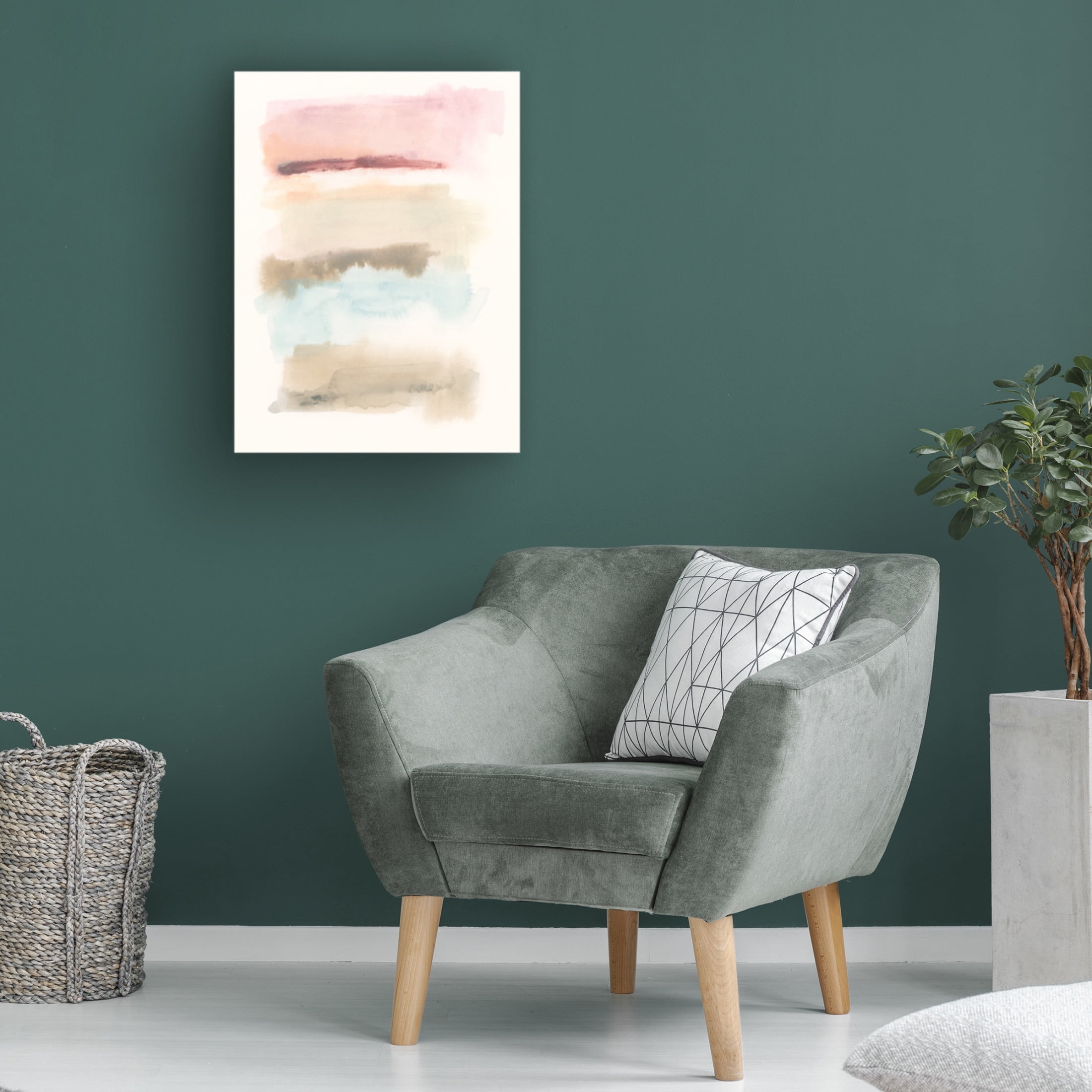 Trademark Fine Art June Erica Vess  Liquid Stratascape II Canvas Wall Art
