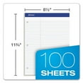thumbnail image 3 of Double Sheet Pads, Pitman Rule Variation (offset Dividing Line - 3" Left), 100 White 8.5 X 11.75 Sheets | Bundle of 10 Pads, 3 of 6
