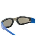 thumbnail image 5 of Global Vision Eyewear Rider Foam Padded Motorcycle Safety Sunglasses Metallic Blue Frame w/ Blue Mirror Lenses, 5 of 6