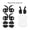 Black, variant on 3 Pairs Silicone Ear Hooks for Samsung Galaxy Buds 4 Pro, Anti-Slip Soft Protective Earbud Covers Comfortable Fit Earbud Hook Earbuds Replacement Accessories