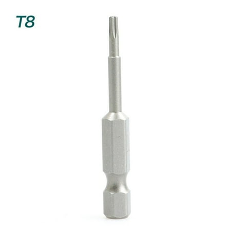 

1Pc S2 Alloy Steel 50mm Long Torx Screwdriver Bit 1/4\ Hexagon Handle T5-T40