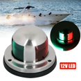 thumbnail image 2 of 2 in 1 12V LED Bow Navigation Light Marine Boat Yacht Pontoon Stainless Steel, 2 of 6