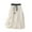 White1, variant on ShomPort Boho Skirt for Women Casual High Waist Tie Cotton Linen Skirt Double Lined Flowy Vacation Skirts
