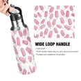 thumbnail image 4 of Yayeee 20oz Insulated Water Bottle Double Wall Stainless Steel with Flip Straw Lid, Pink Popsicle Pattern, 4 of 7