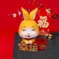 thumbnail image 1 of Figuritas de conejo que asienten con la cabeza del coche, esculturas, decorativas, juguetes, resina, estatua de la cabeza que sacude el año , Baoblaze Figuritas de conejo asintiendo, 1 of 8