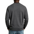 thumbnail image 5 of Enjoytime Striped Long Sleeve Shirts for Men Fall Stretch Button Lightweight Work Casual Workout T-Shirt, 5 of 7