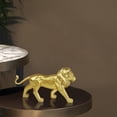 thumbnail image 5 of TONGPPUA Resin Decorative Lion Ornament, Lion Statues Sculpture, Collectible Lion Figurine for Home, Office, Desktop (Gold, 7.7'' x 2.4'' x 5.1''), 5 of 6