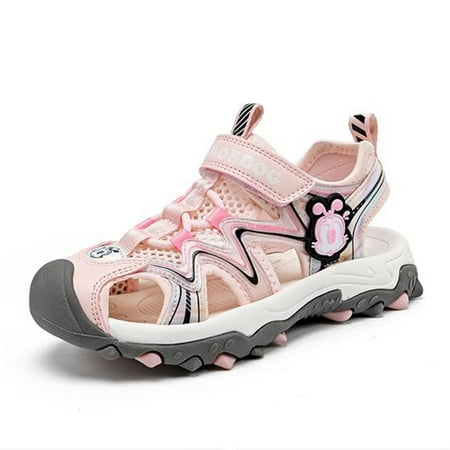

Boys Sandals Closed Toe Toddler Sport Sandals Little Kid Summer Shoes for Big Kid Walking Hiking Outdoor Pink