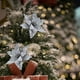 thumbnail image 1 of Adornos navideños, adornos navideños, regalos navideños, polvo de franela de alta calidad, simulación de flores navideñas, decoración para árbol de Navidad, colgante, flores artificiales, 1 of 6