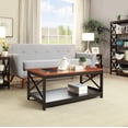 thumbnail image 2 of Pemberly Row Coffee Table in Cherry and Black Wood Finish, 2 of 7