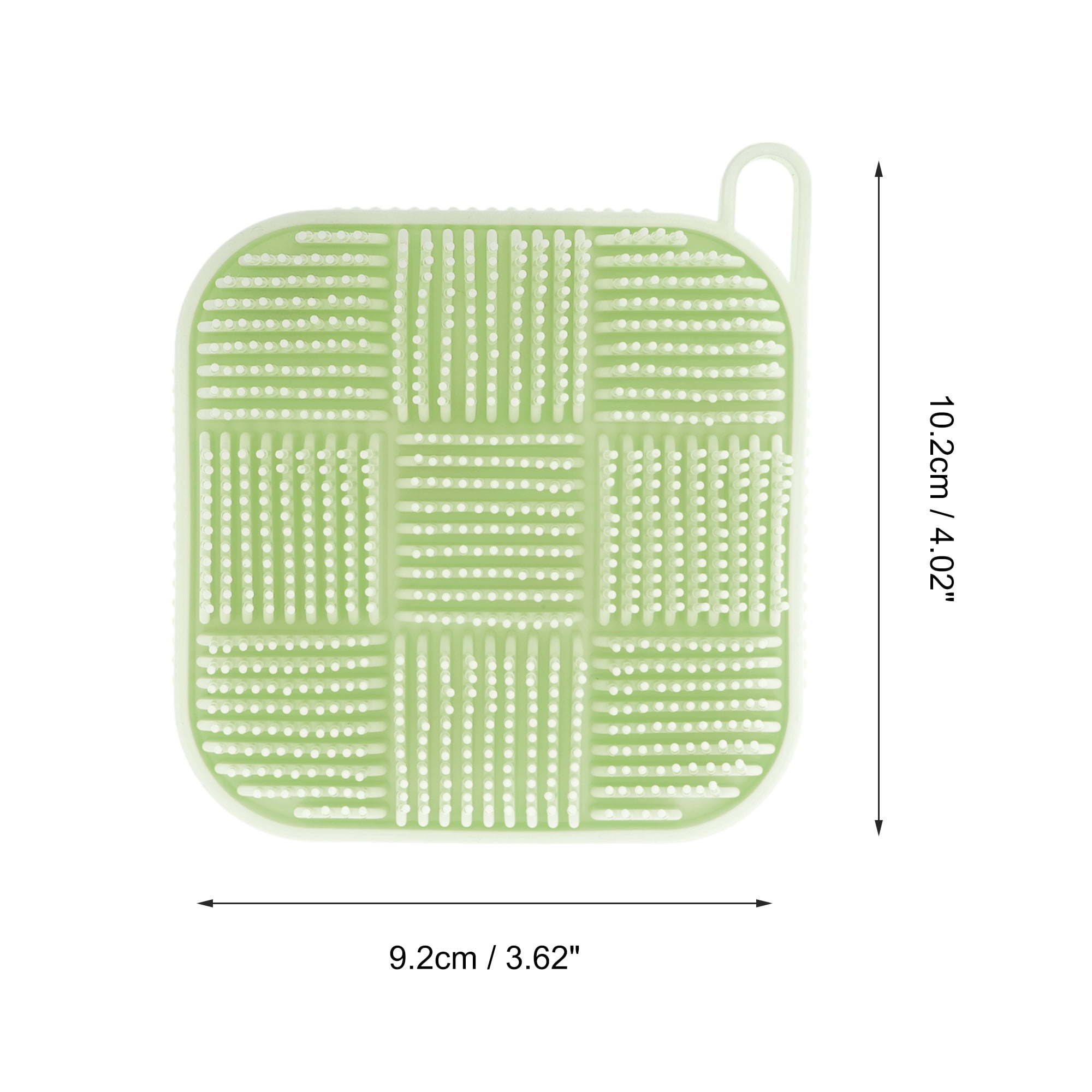 Unique Bargains Nine-square Double-sided Bath Brush 1 Pc Green