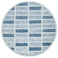 thumbnail image 2 of SAFAVIEH Cambridge Alfonso Geometric Wool Area Rug, Navy, 6' x 6' Round, 2 of 11