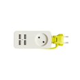 thumbnail image 1 of Tira de alimentación 1200W 220V 1,5 m Cable de pared Múltiple Euro Socket Portable 4 Puerto USB para teléfonos móviles Guardung EL013179-02, 1 of 6