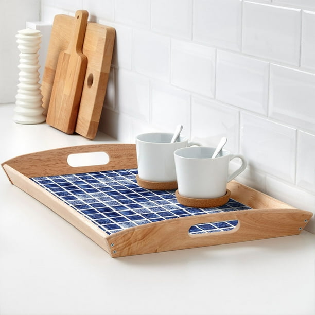 ,18 piezas de pegatinas de transferencia de azulejos de mosaico, pegatinas de azulejos de aspecto llamativo