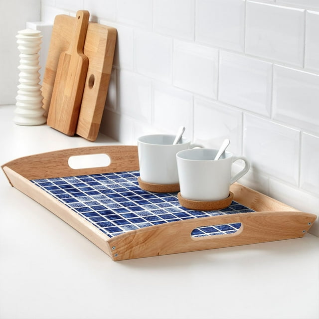 ,18 piezas de pegatinas de transferencia de azulejos de mosaico, pegatinas de azulejos de aspecto llamativo