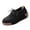 Black, variant on IEMIEMIEM Women’s Canvas Loafers Breathable Lace-Up Platform Casual Soft Comfort Walking Shoes Lightweight Non Slip Wedge Sneakers for Daily Outdoor Travel Work All Day Standing Wear Brown 6.5 Wide