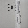 thumbnail image 3 of JERFIT 6-Function Matte Black Wall Mounted Shower System with Rainfall Showerhead and Body Sprays, 3 of 10